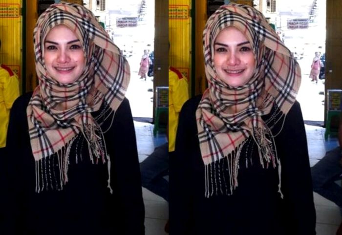 Nikita Mirzani tampil berhijab