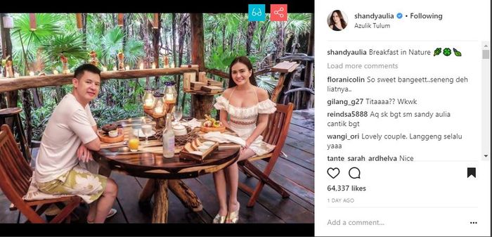 Unggahan Shandy Aulia