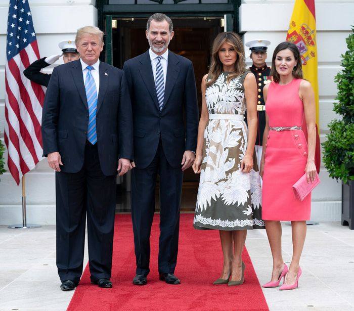 Donald Trump, King Felipe VI, Melania Trump dan Queen Letizia