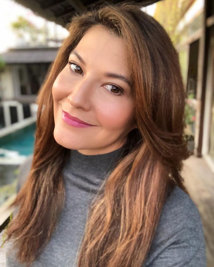  Tamara Bleszynski tetap menjaga gaya dan penampilannya.