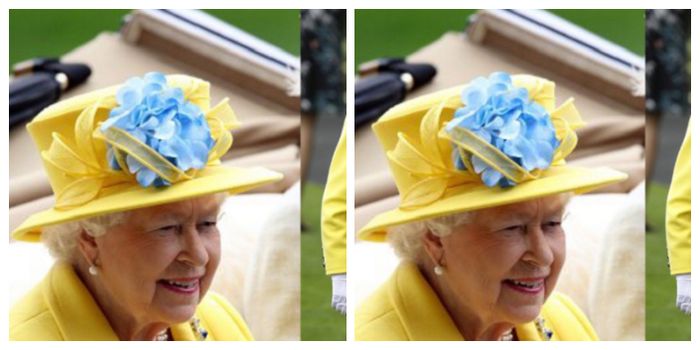 Topi yang dikenakan Ratu Elizabeth II