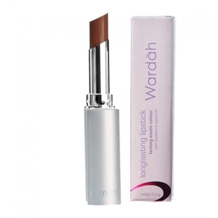Wardah Longlasting Lipstick shade 03 Simply Brown