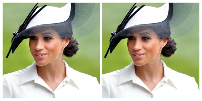 Topi yang dikenakan Meghan Markle