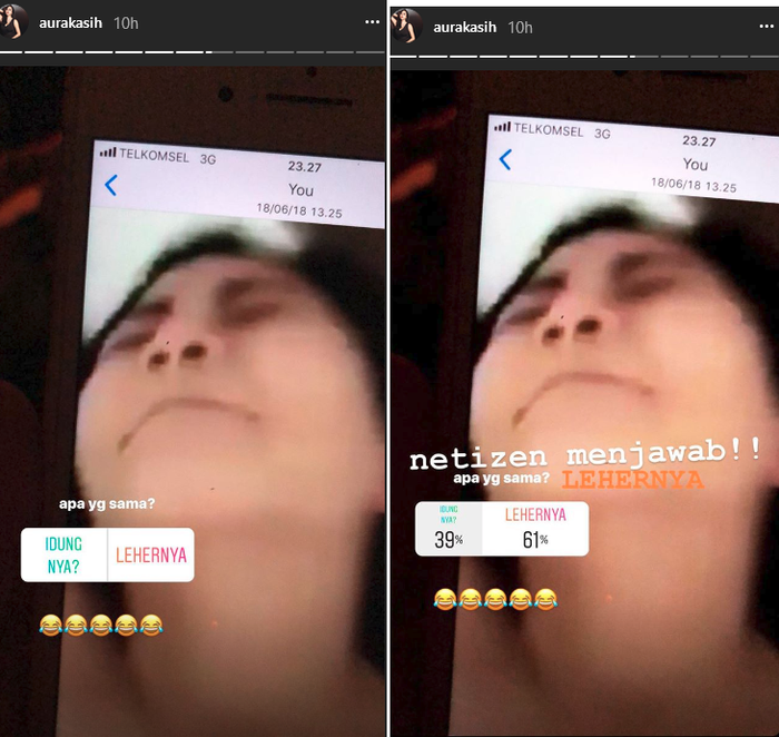 Hasil pooling yang diajukan oleh Aura Kasih.