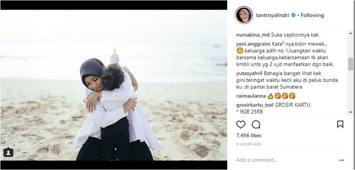 Tantri Syalindri tulis kalimat menyentuh di Hari Keluarga Nasional.