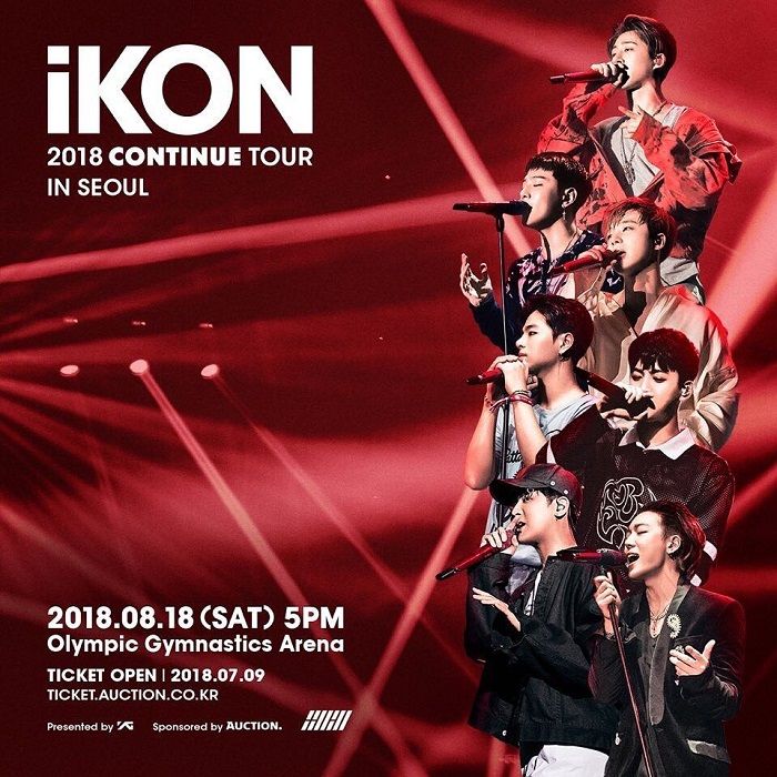 Poster konser iKON di Seoul.