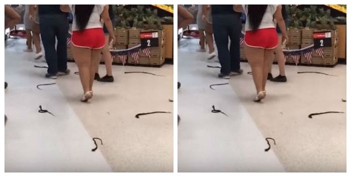 Hair extension berhamburan di lantai