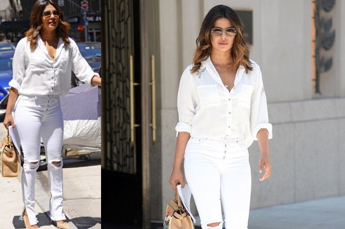 Tampil kece dengan white on white