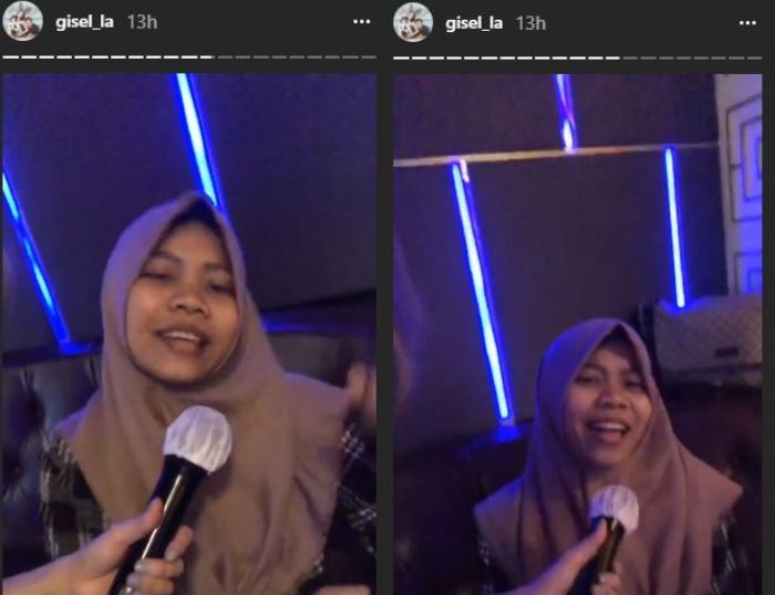 Gisella Anastasia ajak Koneng karaoke bersama