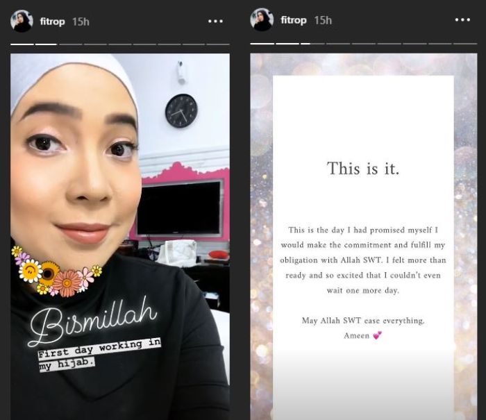 Fitri Tropica putuskan untuk berhijab