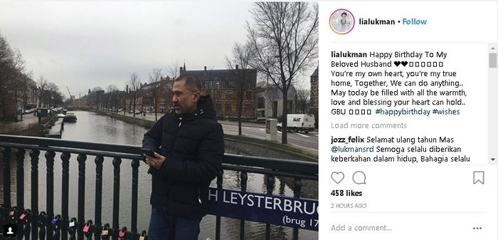 Unggahan istri Lukman Sardi, Lia Lukman