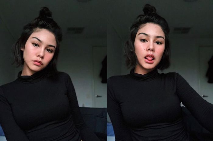 Vanesha Prescilla tampil segar dengan rambut pendek