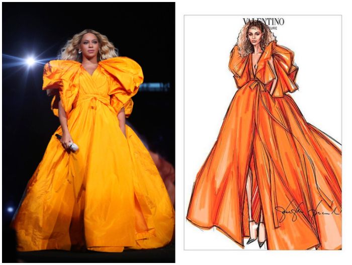 Beyonce kenakan dress Couture dari Valentino
