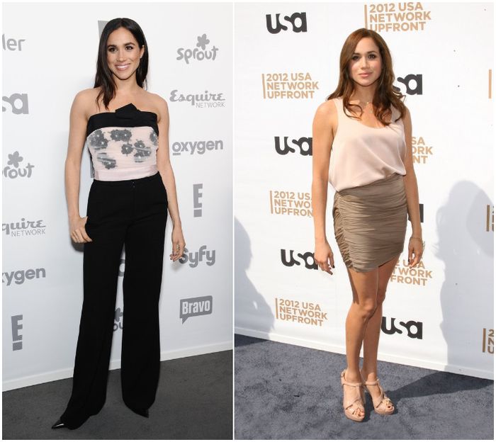 Meghan Markle kenakan busana nuansa dusty rose sebelum jadi anggota kerajaan