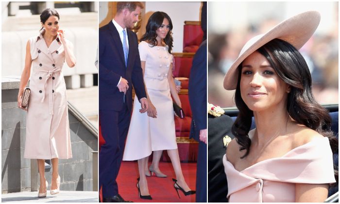 Meghan Markle kerap kenakan busana nuansa Dusty Rose