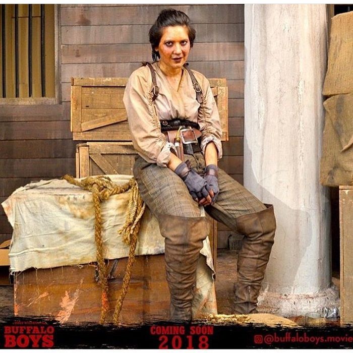 Penampilan Hannah Al Rashid dalam film Buffalo Boys.