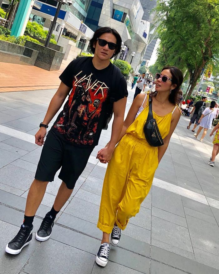 Street style Vino G Bastian dan Marsha Timothy