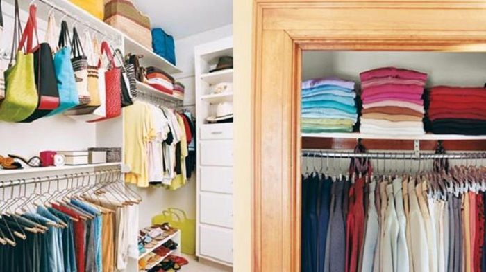 Rapikan lemari baju saat libur tiba