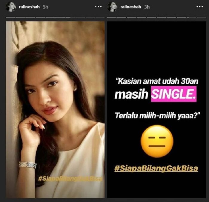 Postingan Raline Shah
