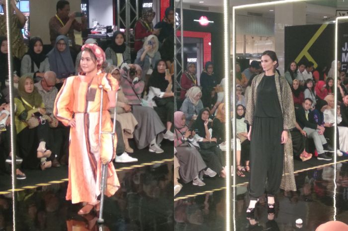 Penyandang difabel ikut melenggangkan busana di Jakarta Modest Fashion Week 2018