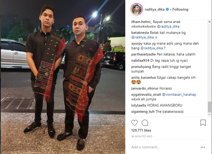 Raditya Dika bareng Edgar