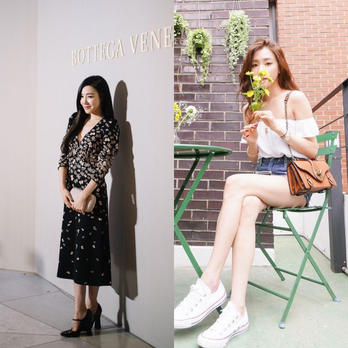 Tiffany dengan Tas Bottega Veneta