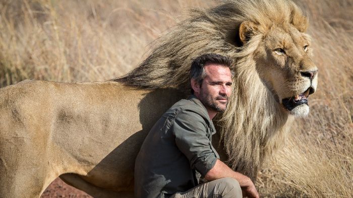 Kevin Richard dan seekor singa