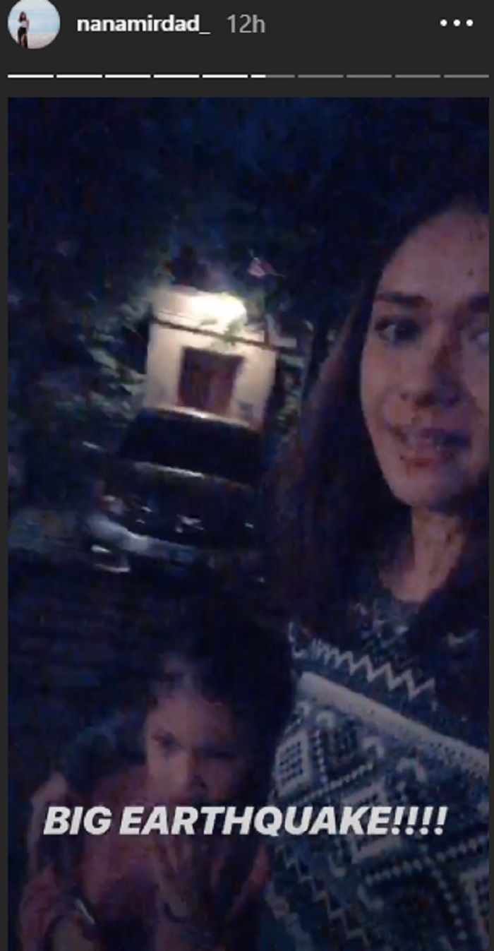 Anak Nana Mirdad sampai menangis saat gempa terjadi