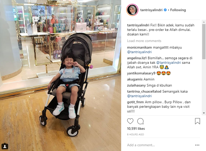 Postingan Tantri Kotak yang mau nambah anak