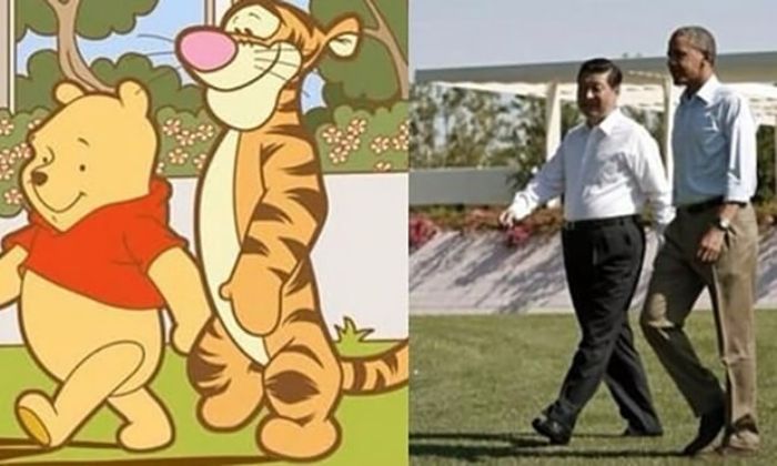 Presiden Xi Jinping disamakan dengan karakter Winnie The Pooh saat bertemu Barack Obama