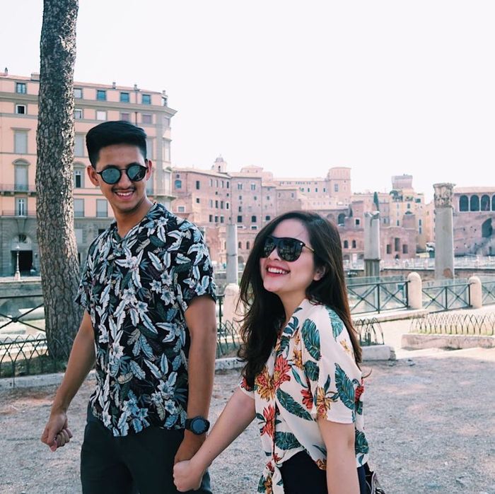 Penampilan Tasya dan Randi yang kompak