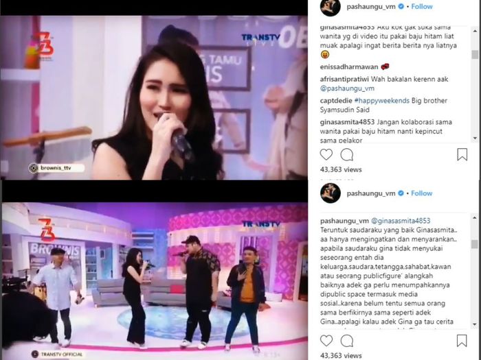 Postingan Pasha Ungu