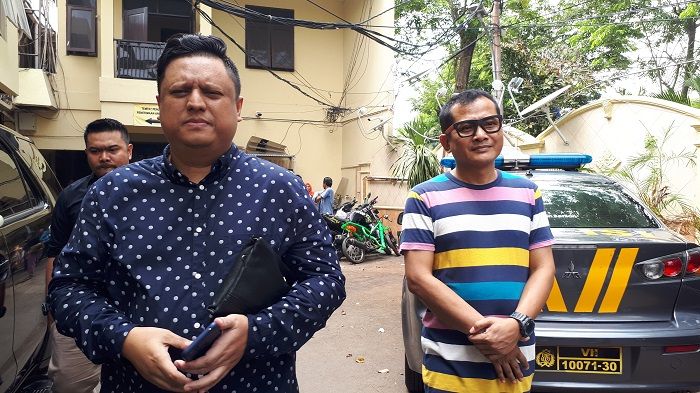 Ketua Imarindo, Nanda Persada dan Farid Aja saat ditemui Grid.ID seusai ia dan Farid Aja menjenguk Reza Bukan di Polres Metro Jakarta Barat, Senin (13/8/2018).