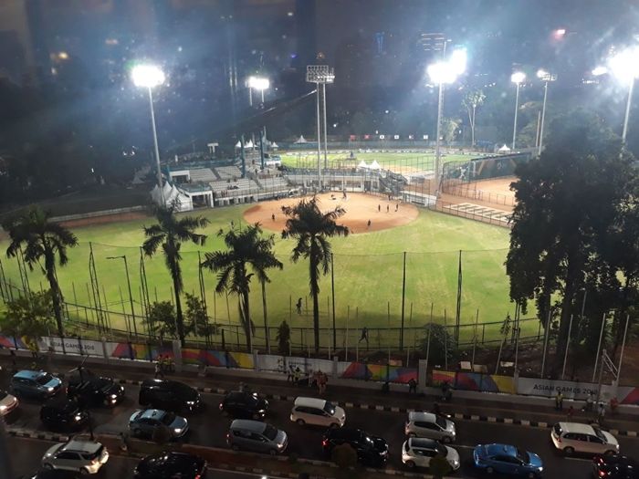 Suasana Gelora Bung Karno H-2 pembukaan Asian Games 2018