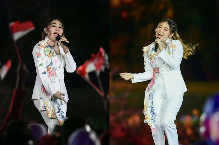 2 Gaya Outfit Berbeda Via Vallen di Opening Ceremony Asian Games 2018, Mana Favoritmu?