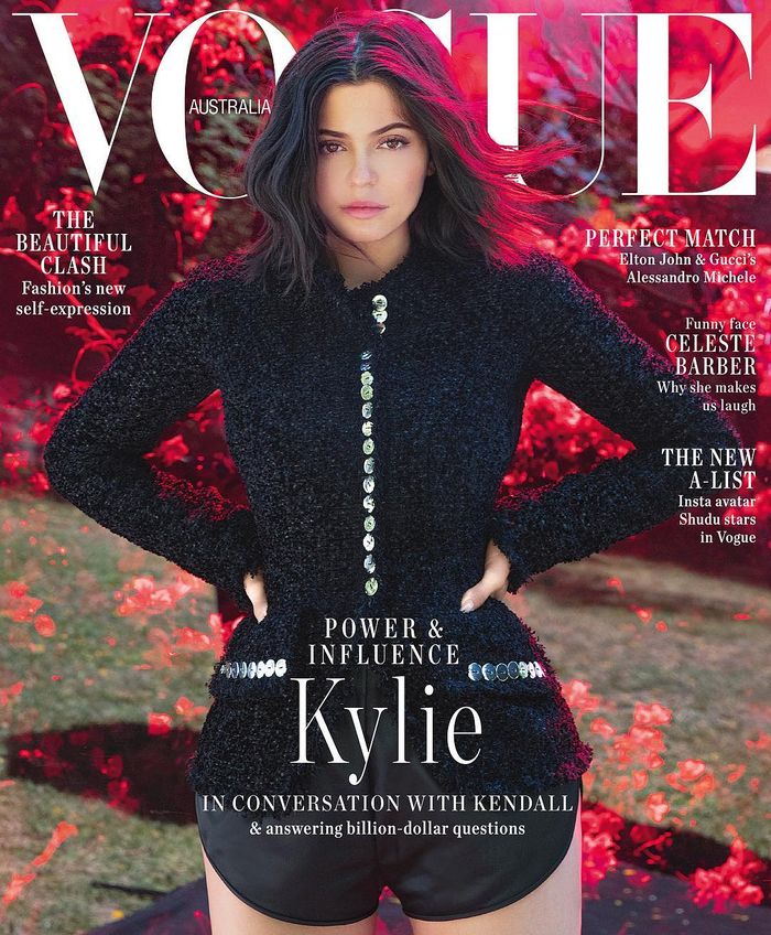 Kylie Jenner tampil tanpa makeup di sampul Vogue Australia