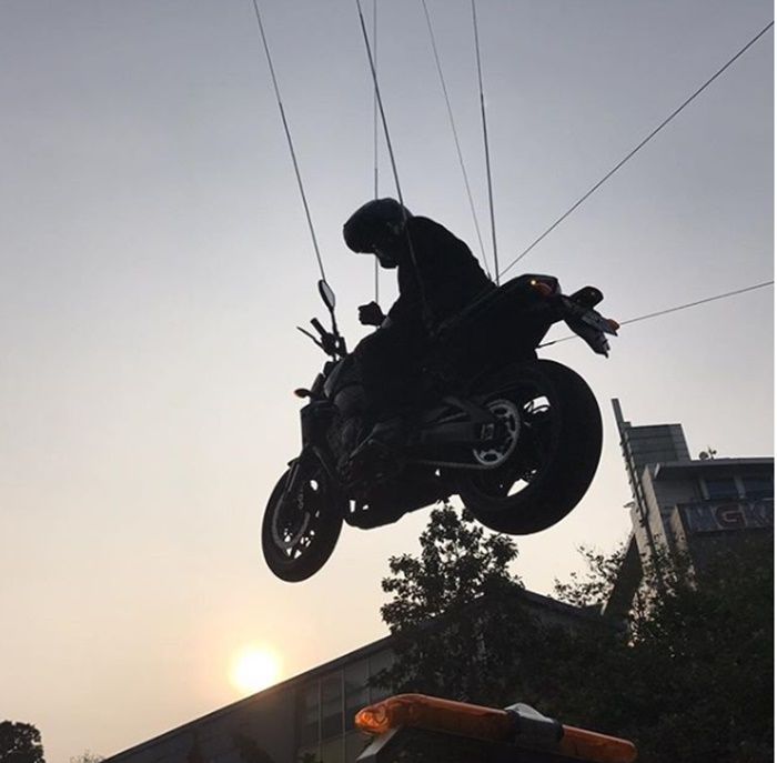 Aksi Saddum So saat syuting opening ceremony Asain Games 2018