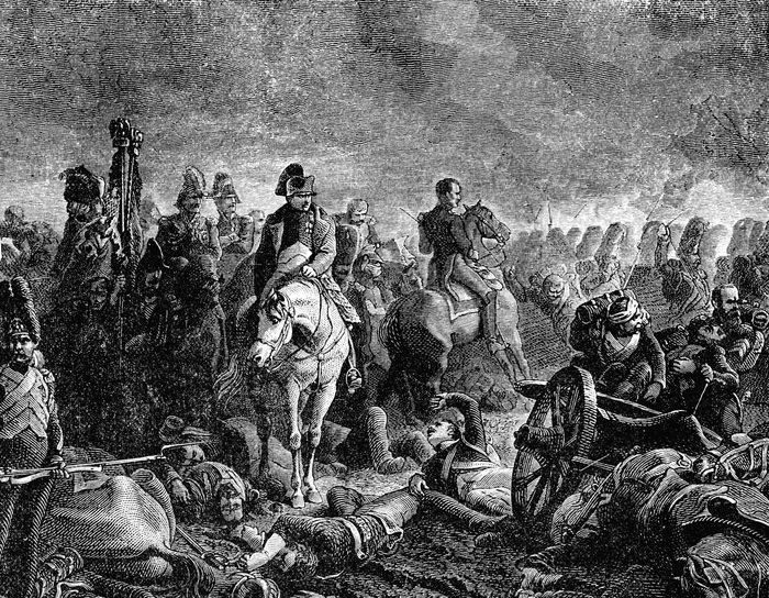 Napoleon Bonaparte saat Pertempuran Waterloo.