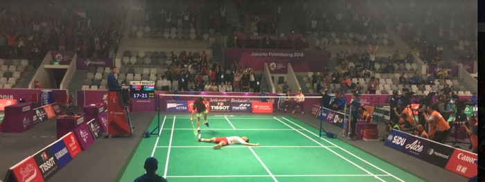 Jonatan Christie kala Berhasil mengalahkan Shi Yuqi