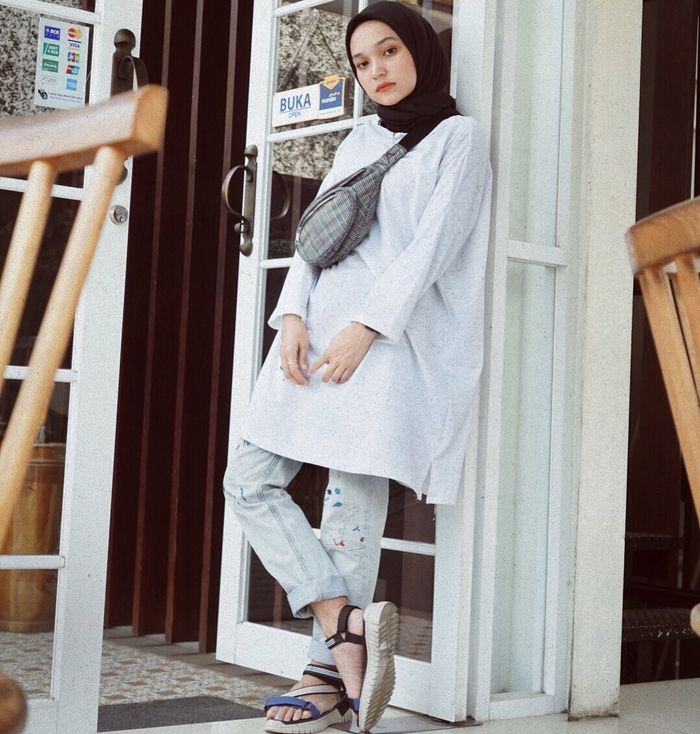 OOTD Soraya Ulfa dengan gaya yang kasual