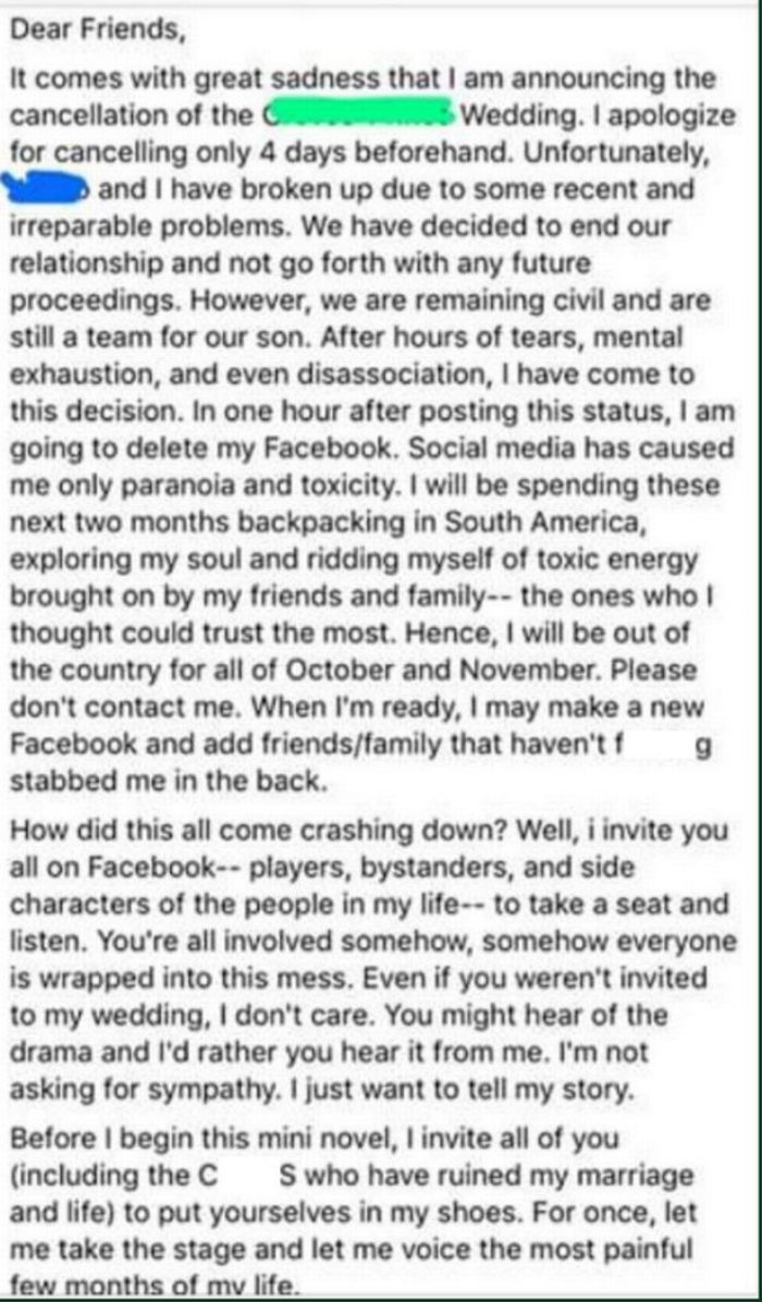 Tangkap layar postingan Susan yang diunggah di web MumsNet