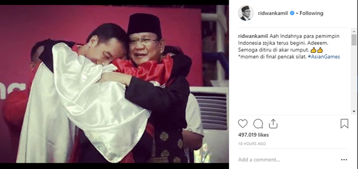 Postingan Ridwan Kamil