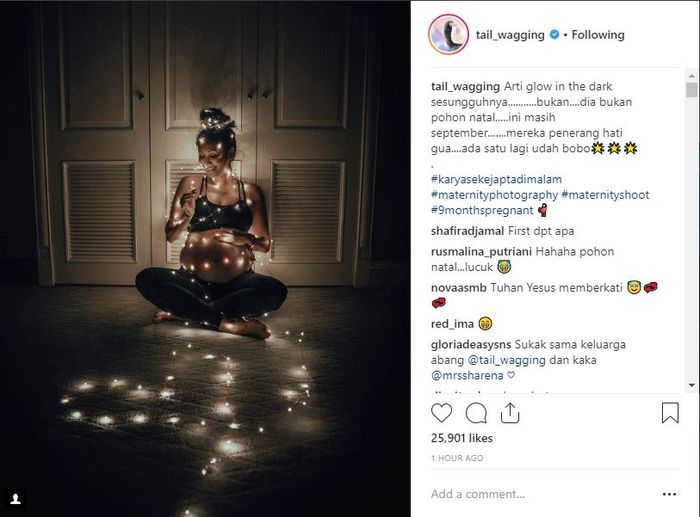 Sharena Delon lakukan Maternity Shoot.