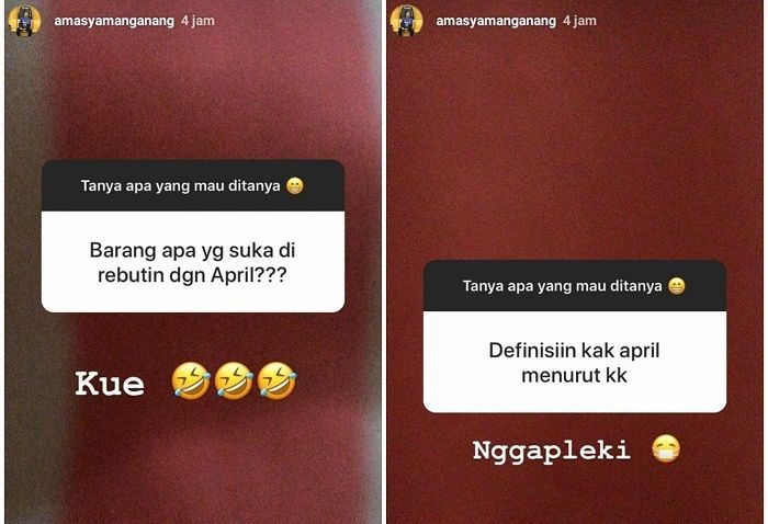 Hubungan Amasya Manganang dan Aprilia Manganang