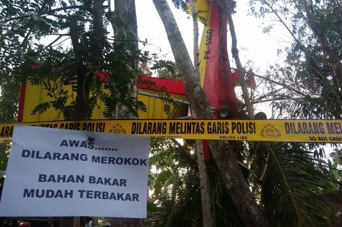 Pesawat jatuh di Gunung Kidul