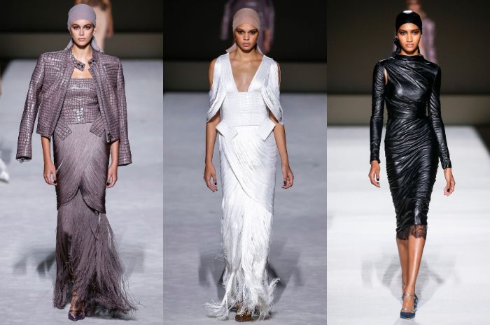 Beberapa koleksi Tom Ford di New York Fashion Week