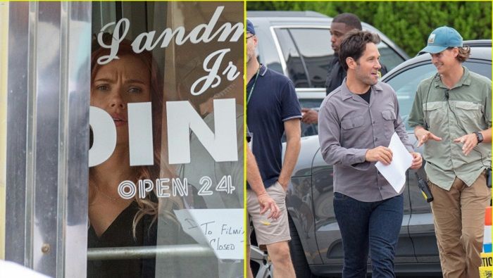 Scarlet Johannson (kiri) dan Paul Rudd (kanan)