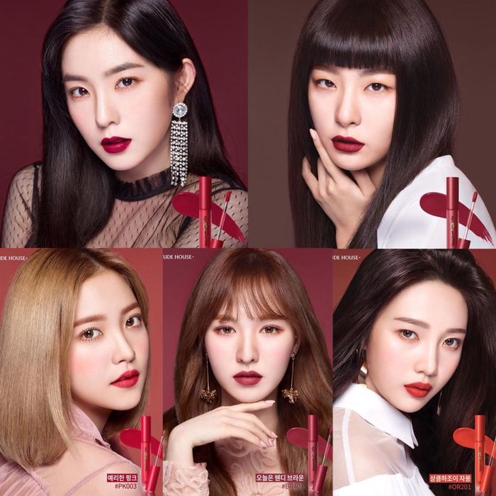 Red Velvet sebagai brand ambassador matte lip lacquer Etude House