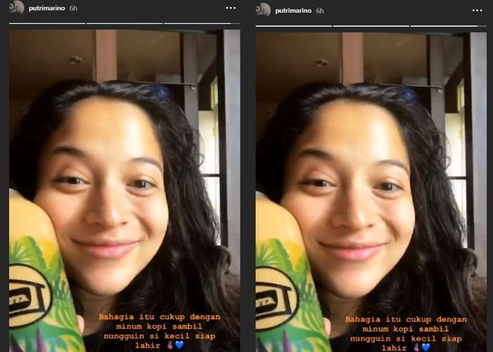 Unggahan instastory Putri Marino