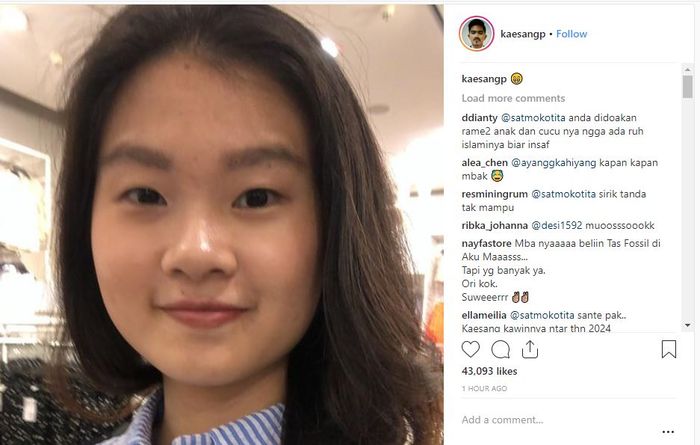 Kaesang Pangarep kembali memosting foto kekasihnya.